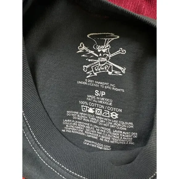 SLASH Guns N Roses Graphic Band Tee Gray NEW Size Small - Picture 5 of 6